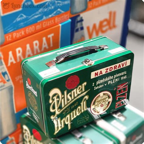 pielsner metal.box|Pilsner Urquell Lunch Box – Lunchbox.com.